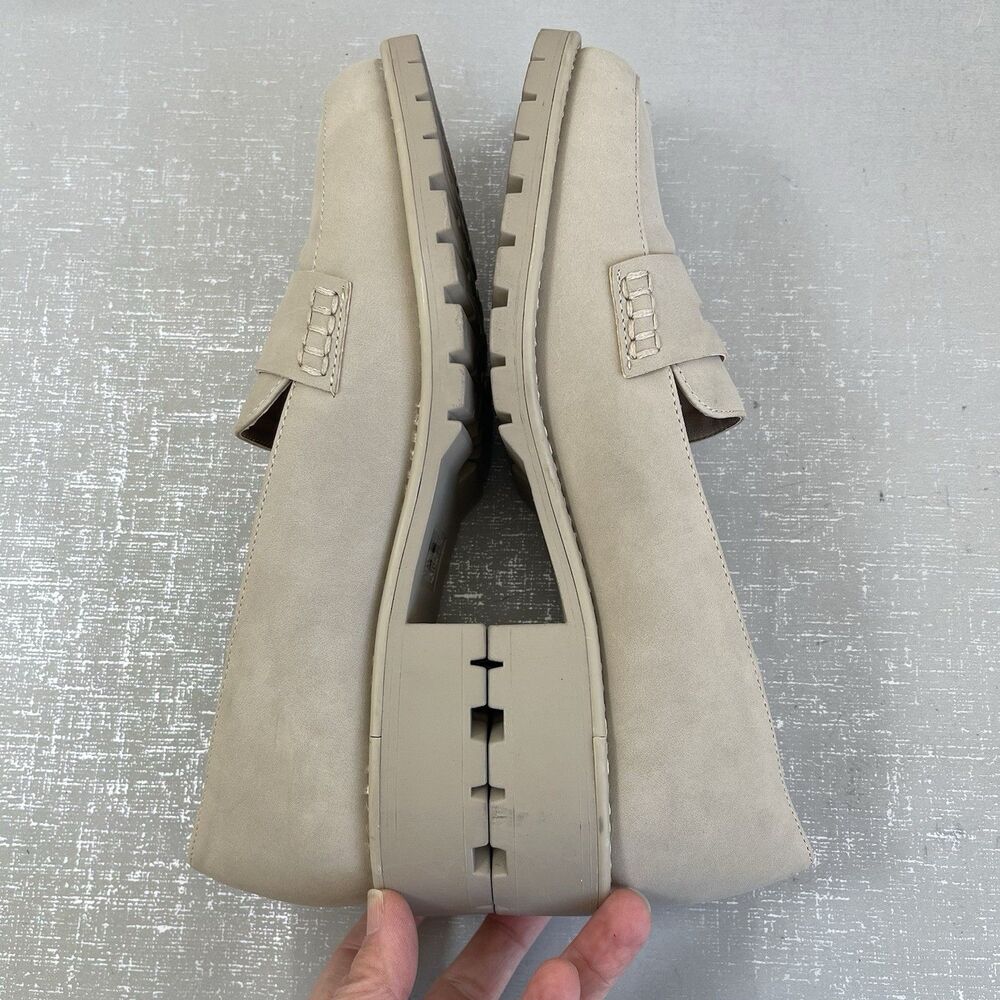 DV Dolce Vita Chunky Lug Sole Platform Loafers Sz 8.5 Comfort Preppy Shoes - Picture 9 of 13
